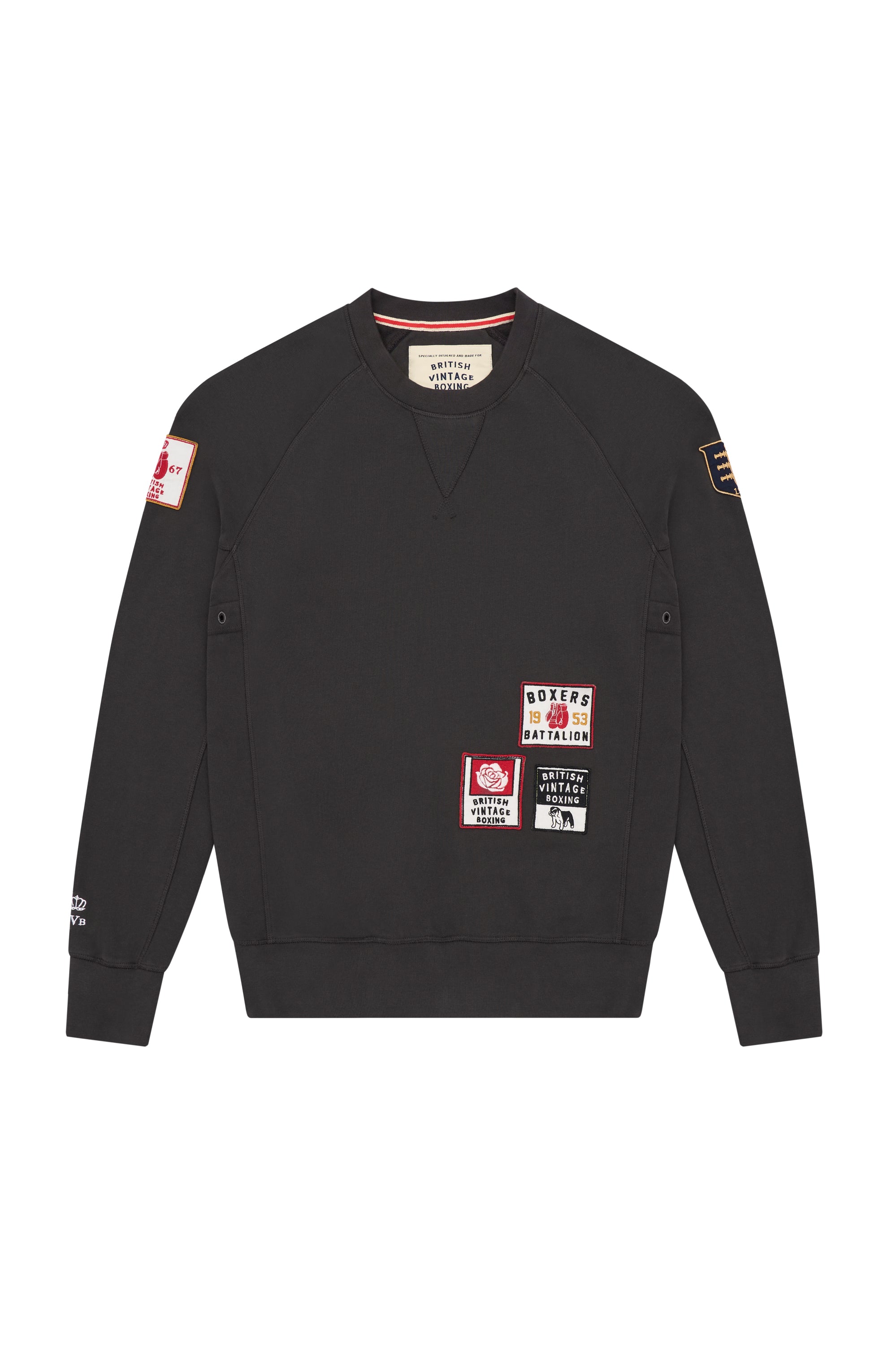 BOXERS BATTALION PATCH CREWNECK SWEATSHIRT