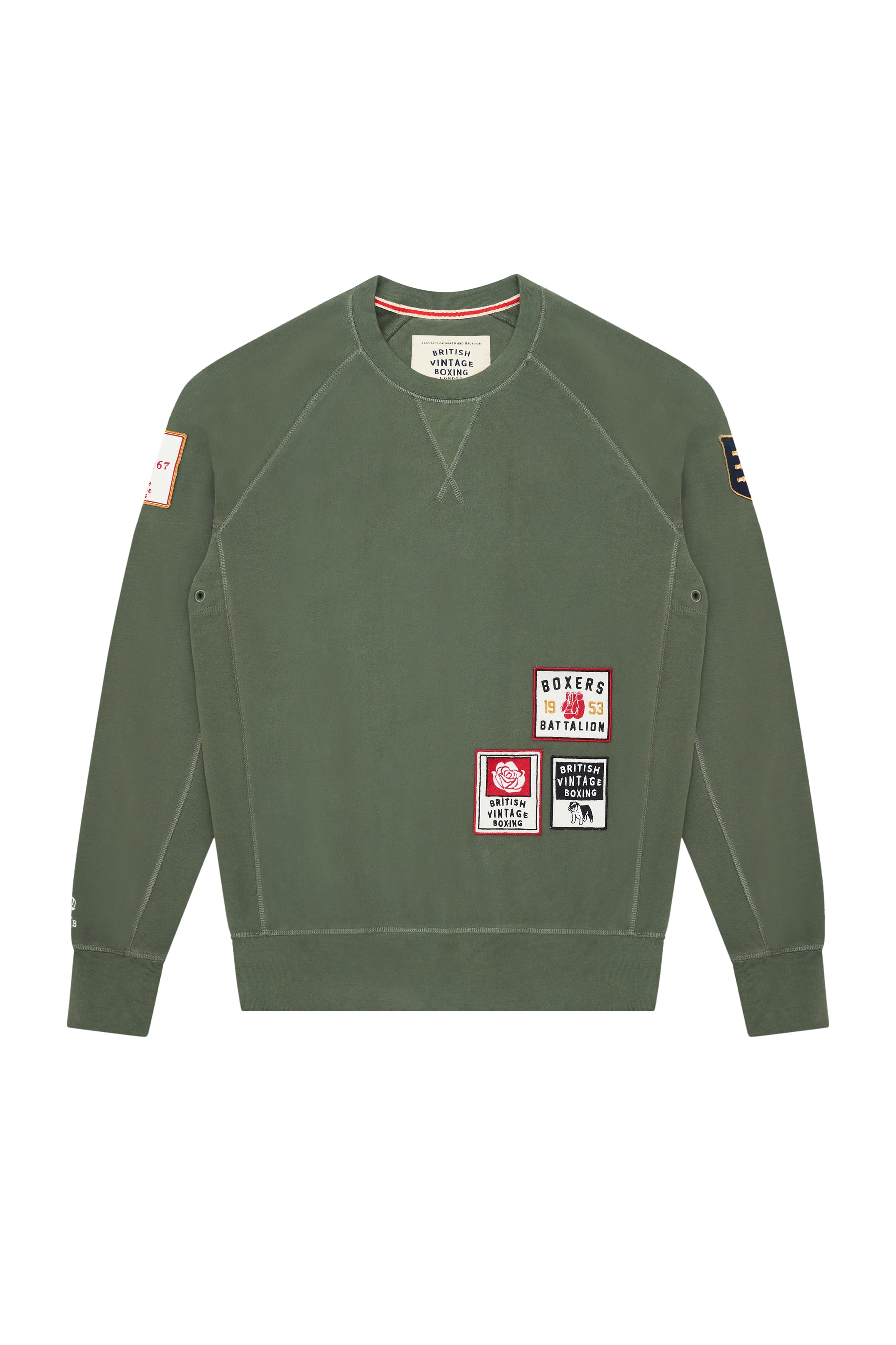 BOXERS BATTALION PATCH CREWNECK SWEATSHIRT