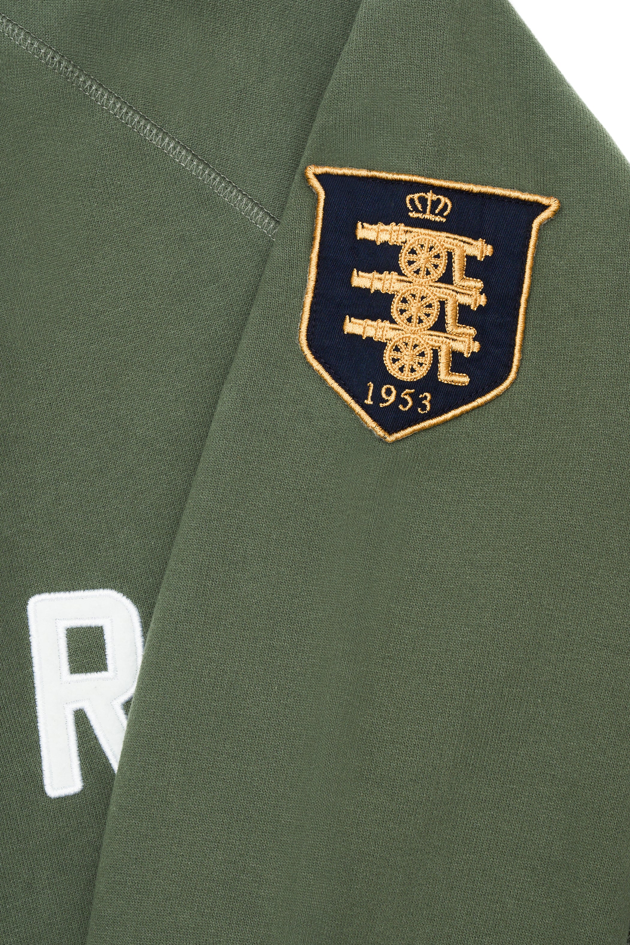 BOXERS BATTALION APPLIQUÉ CREWNECK SWEATSHIRT