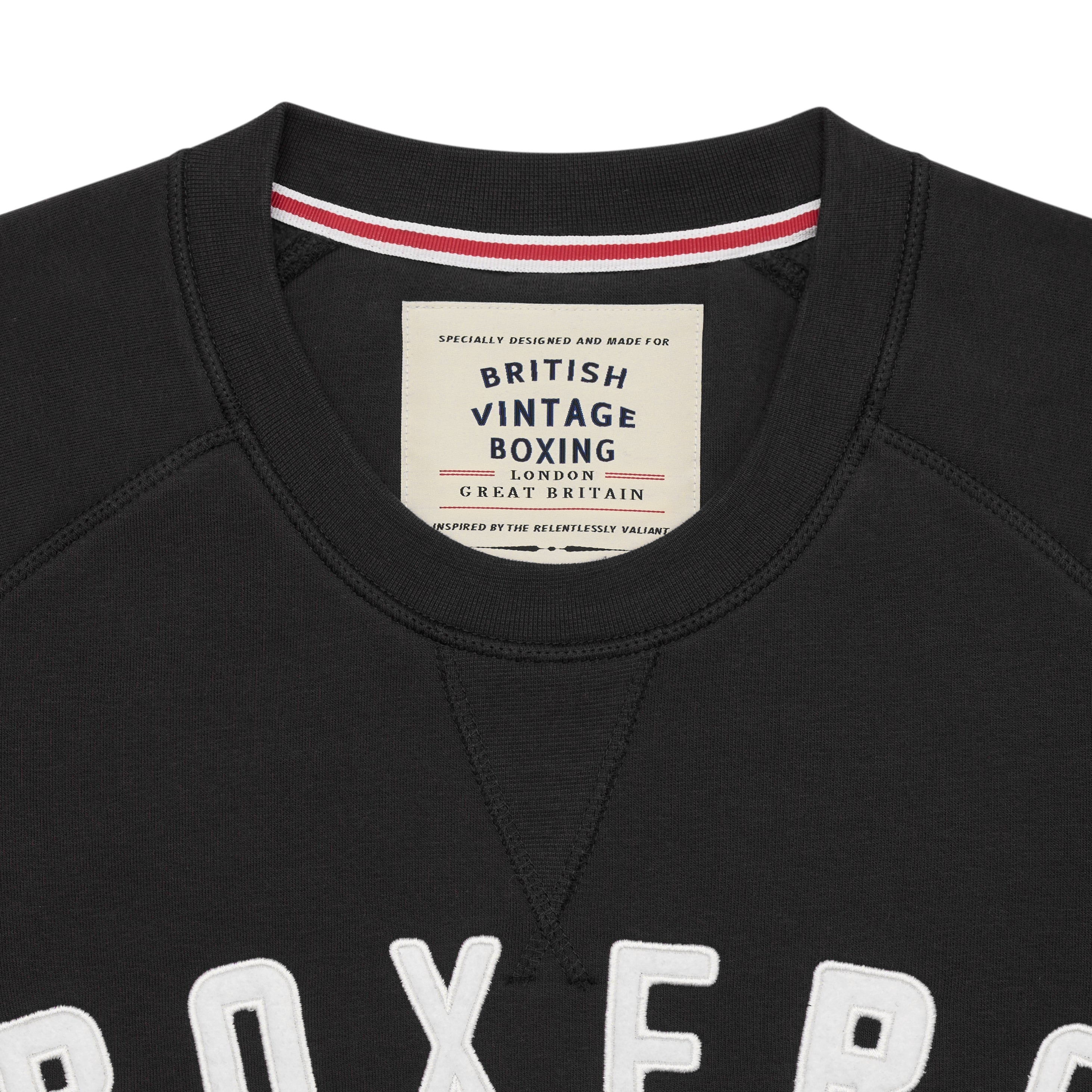 BOXERS BATTALION APPLIQUÉ CREWNECK SWEATSHIRT