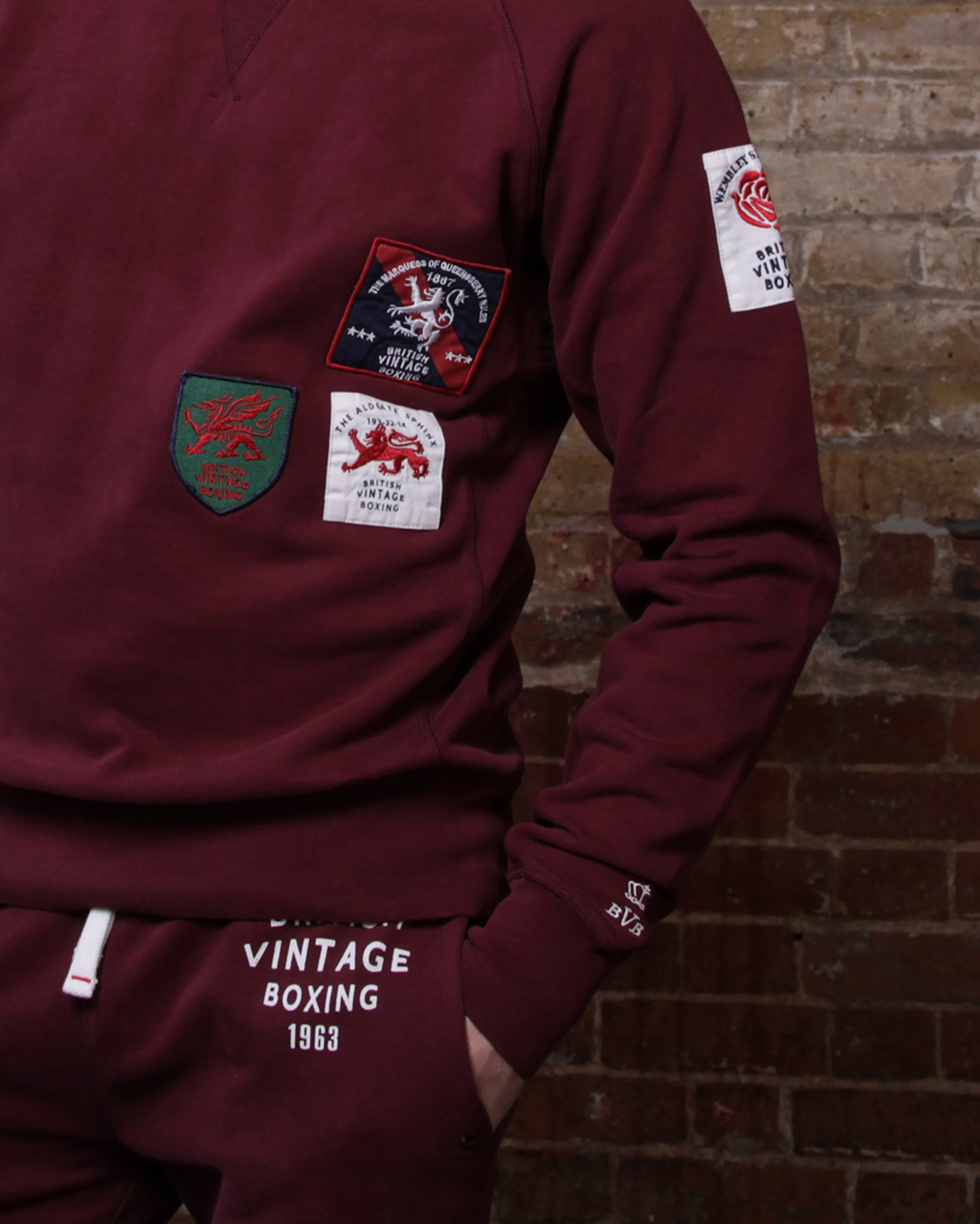 BOXERS BATTALION PATCH SWEATSHIRT - MEDIUM