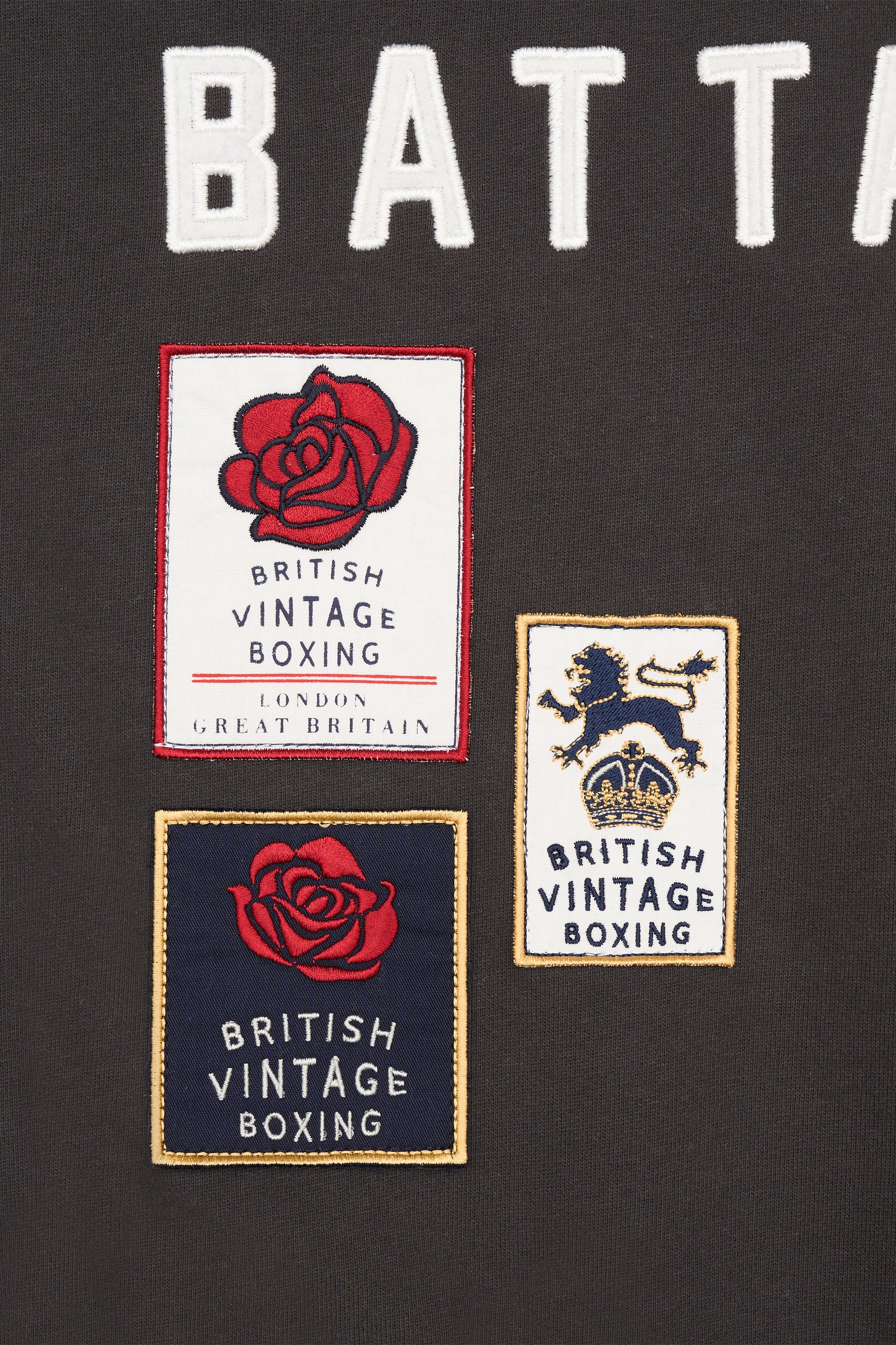 BOXERS BATTALION PATCH TRACKSUIT - WASHED BLACK