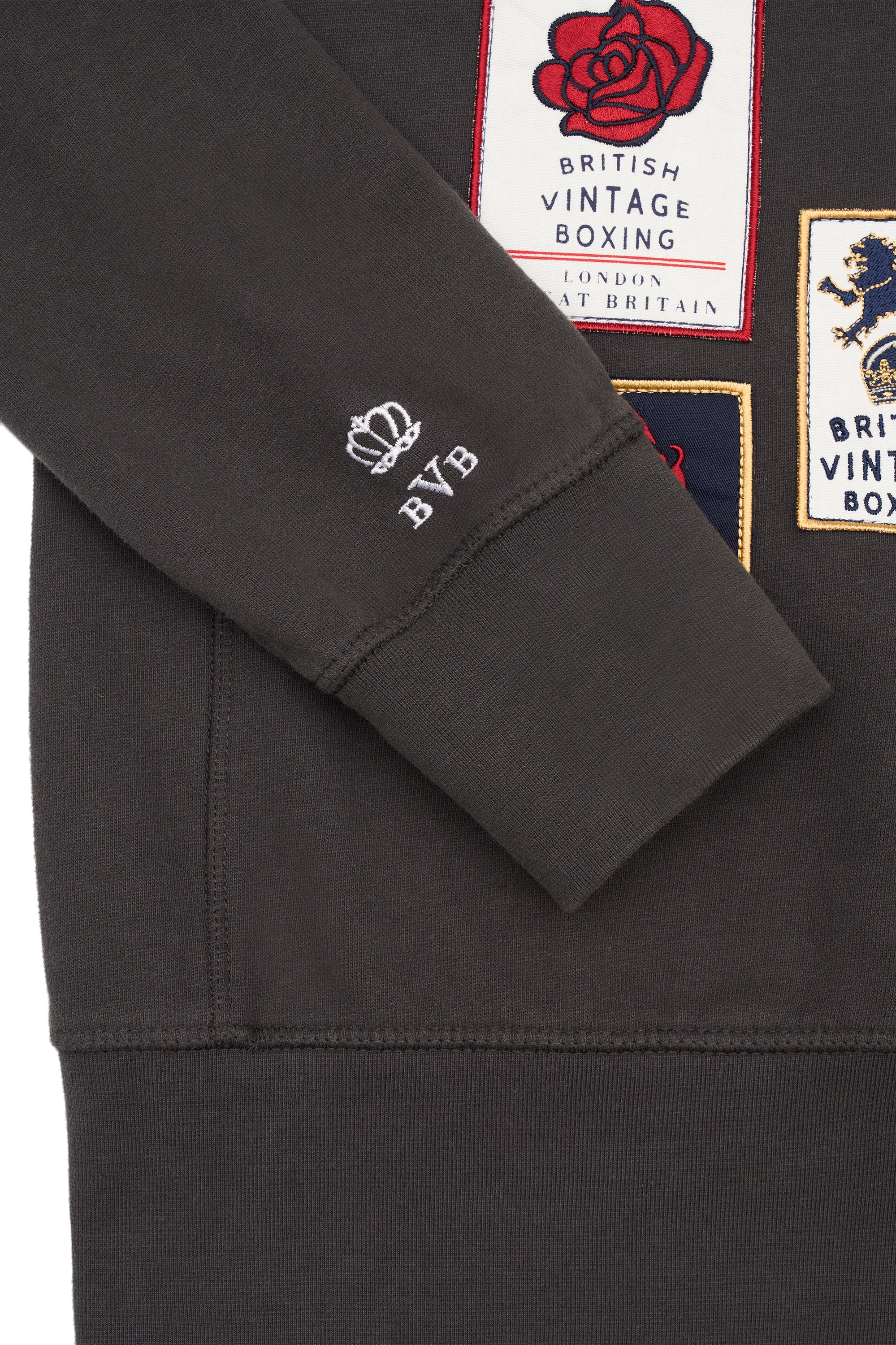 BOXERS BATTALION PATCH TRACKSUIT - WASHED BLACK