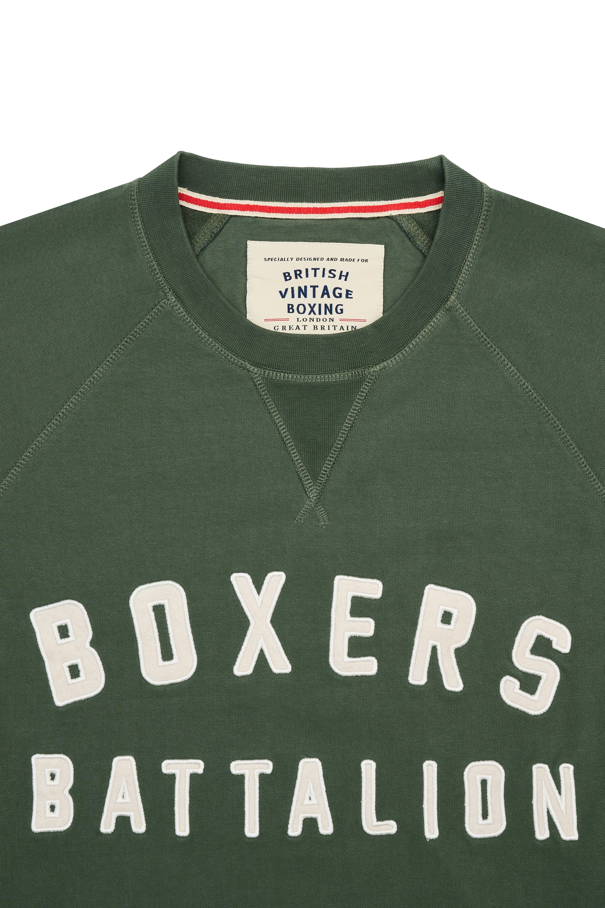 BOXERS BATTALION PATCH APPLIQUÉ CREWNECK SWEATSHIRT