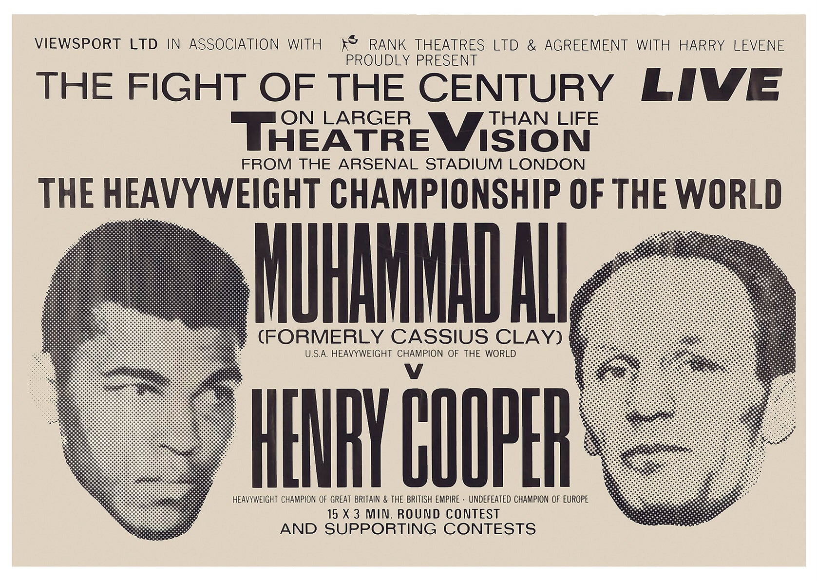 LIMITED EDITION POSTER - ALI VS COOPER 1966 #3