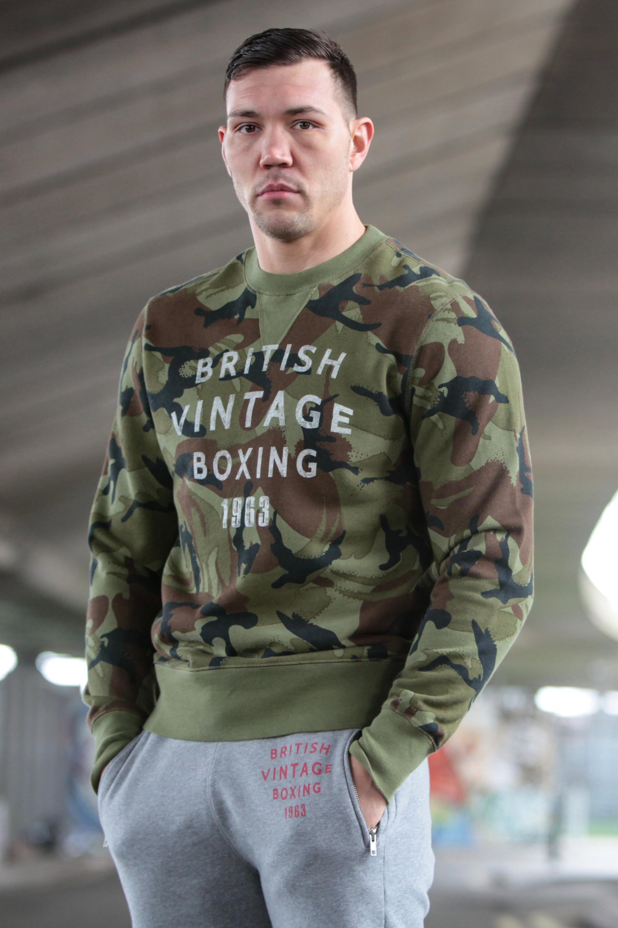 BVB 1963 LARGE GRAPHIC CAMO CREWNECK SWEATSHIRT