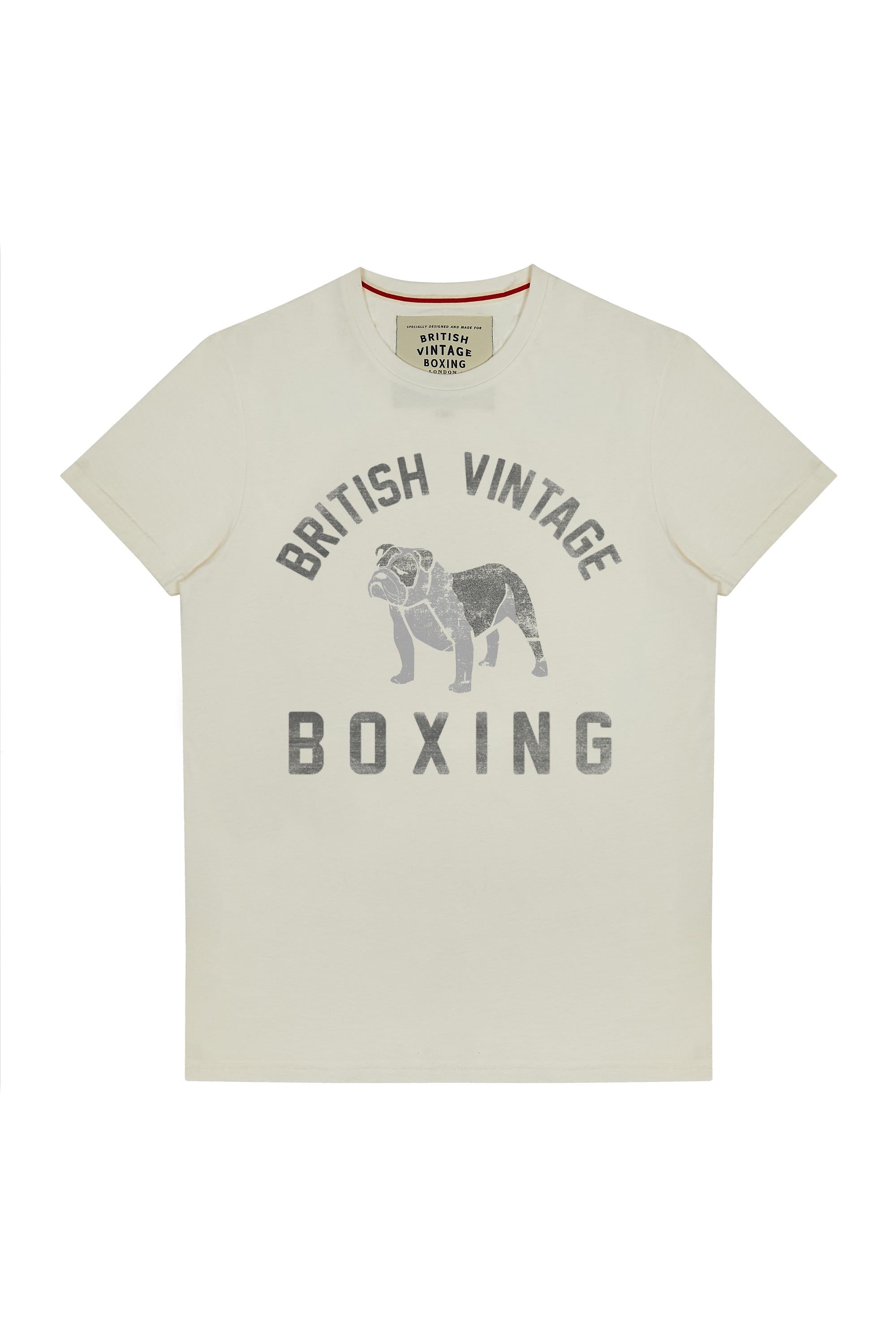 BROUGHTON BRITISH BULLDOG T-SHIRT - VINTAGE WHITE