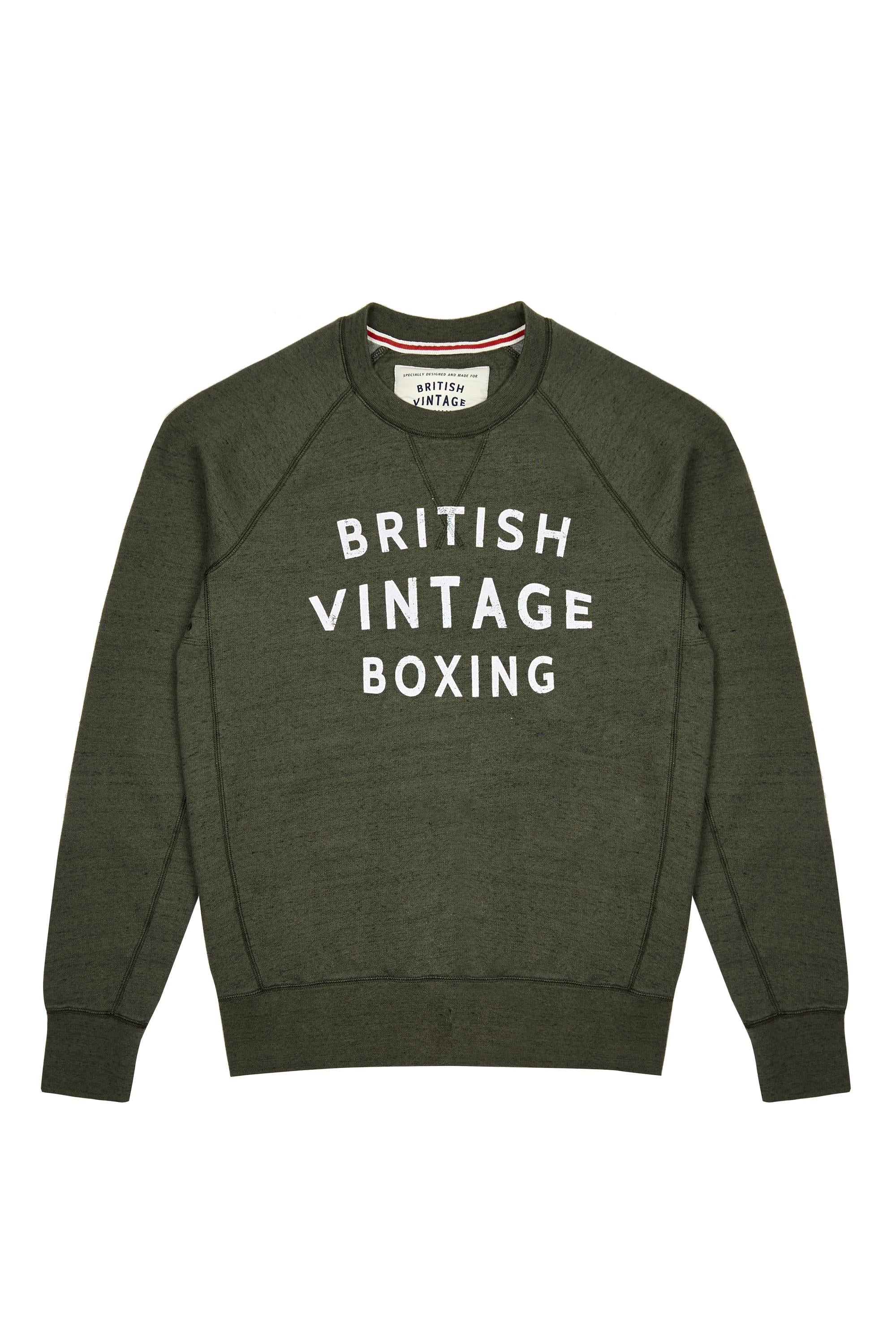 BOMBARDIER LARGE GRAPHIC SWEATSHIRT - KHAKI MARL