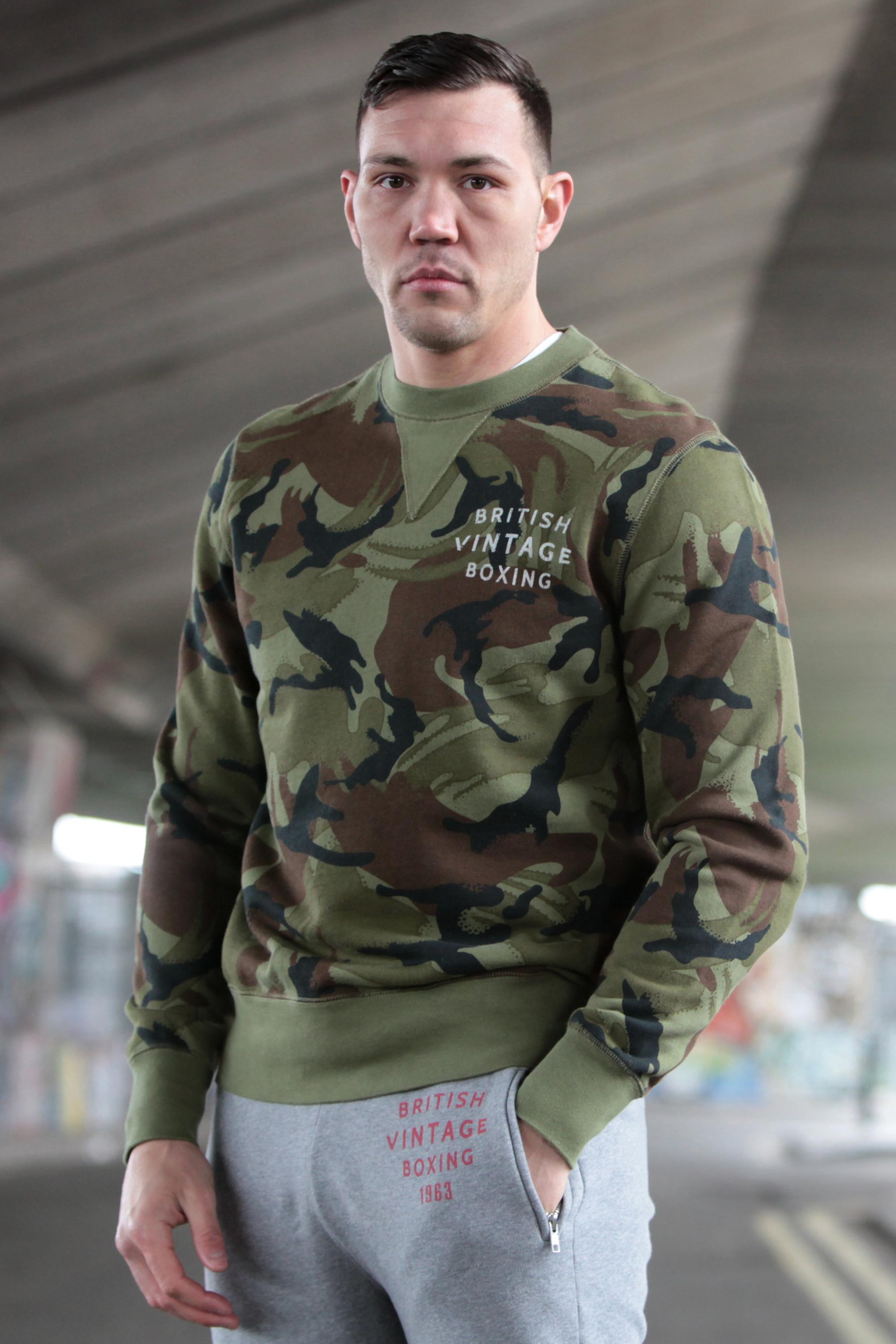 BVB SMALL GRAPHIC CAMO CREWNECK SWEATSHIRT