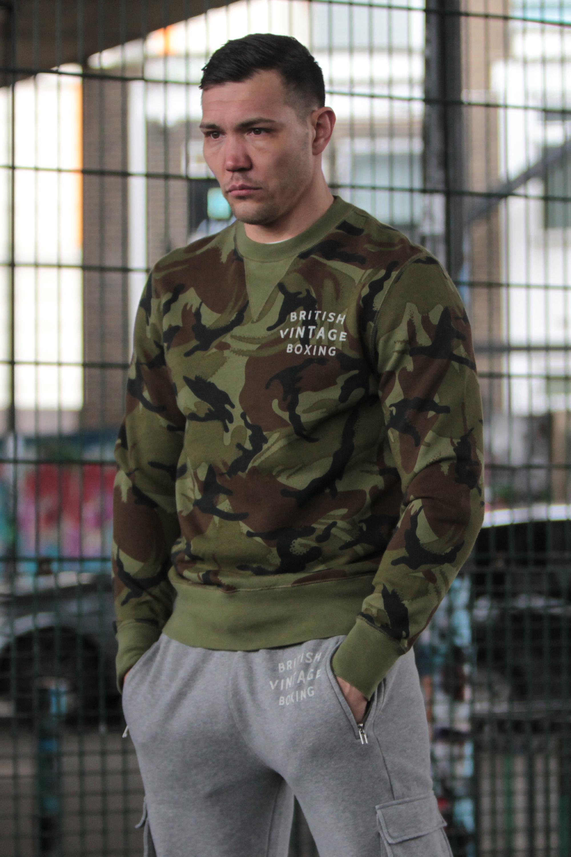 BVB SMALL GRAPHIC CAMO CREWNECK SWEATSHIRT
