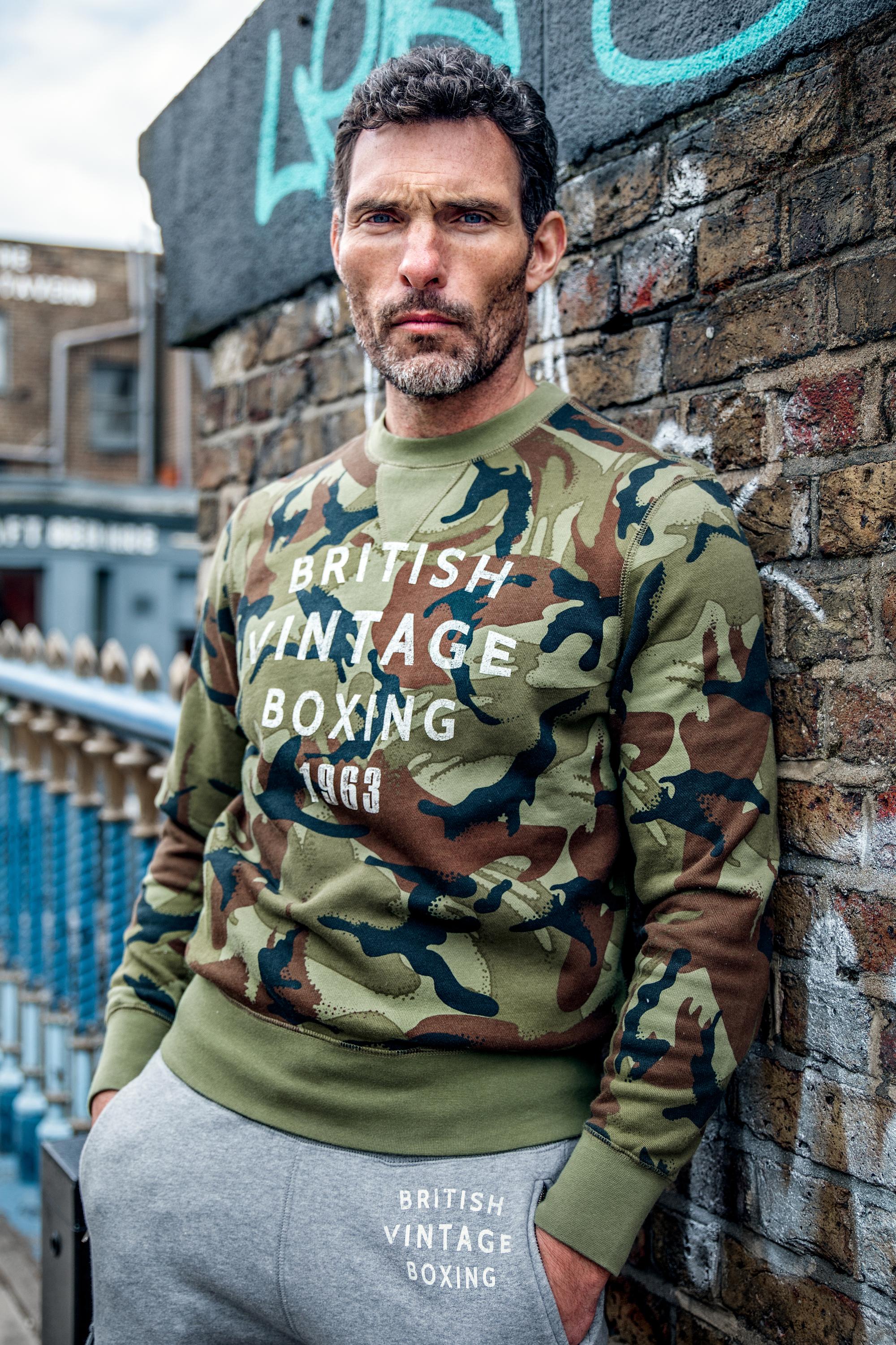 BVB 1963 LARGE GRAPHIC CAMO CREWNECK SWEATSHIRT
