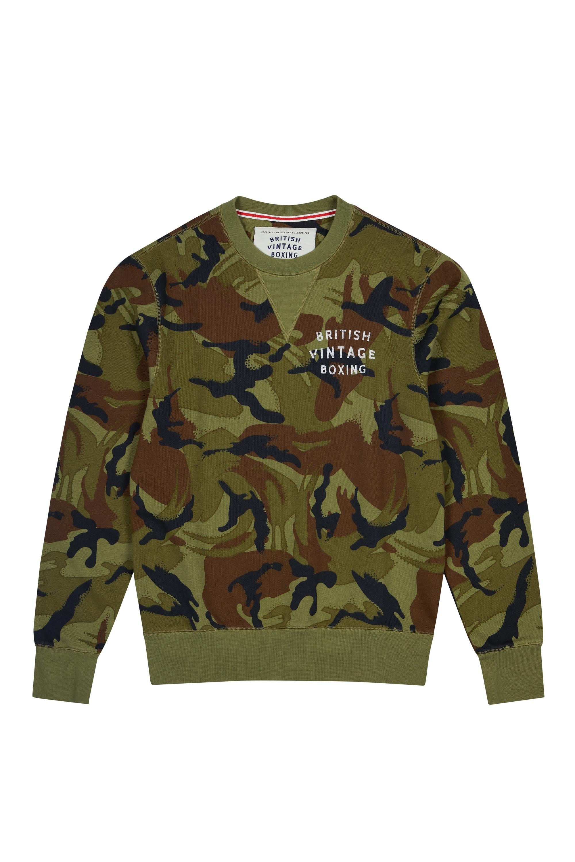 BVB SMALL GRAPHIC CAMO CREWNECK SWEATSHIRT