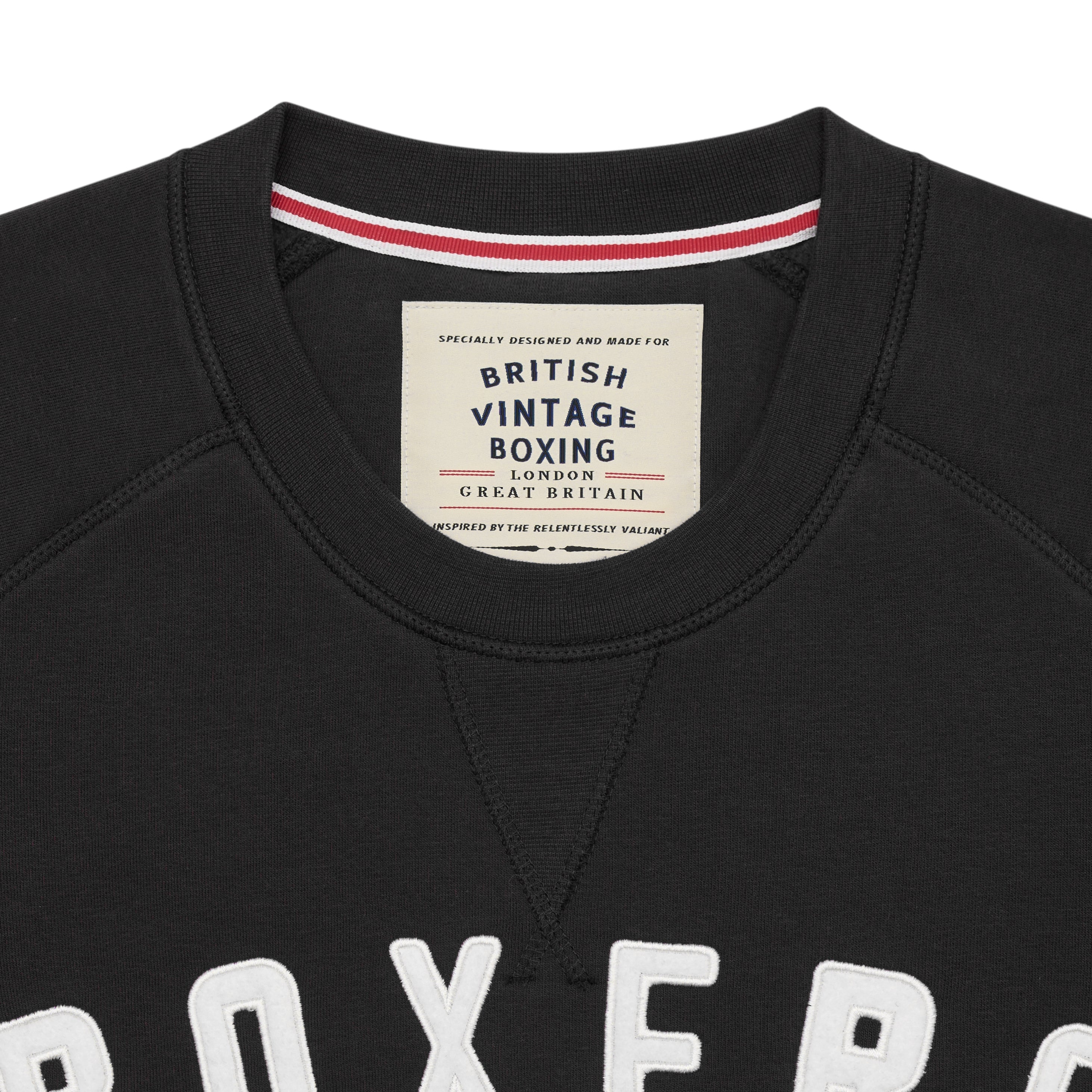BOXERS BATTALION APPLIQUÉ PATCH CREWNECK SWEATSHIRT