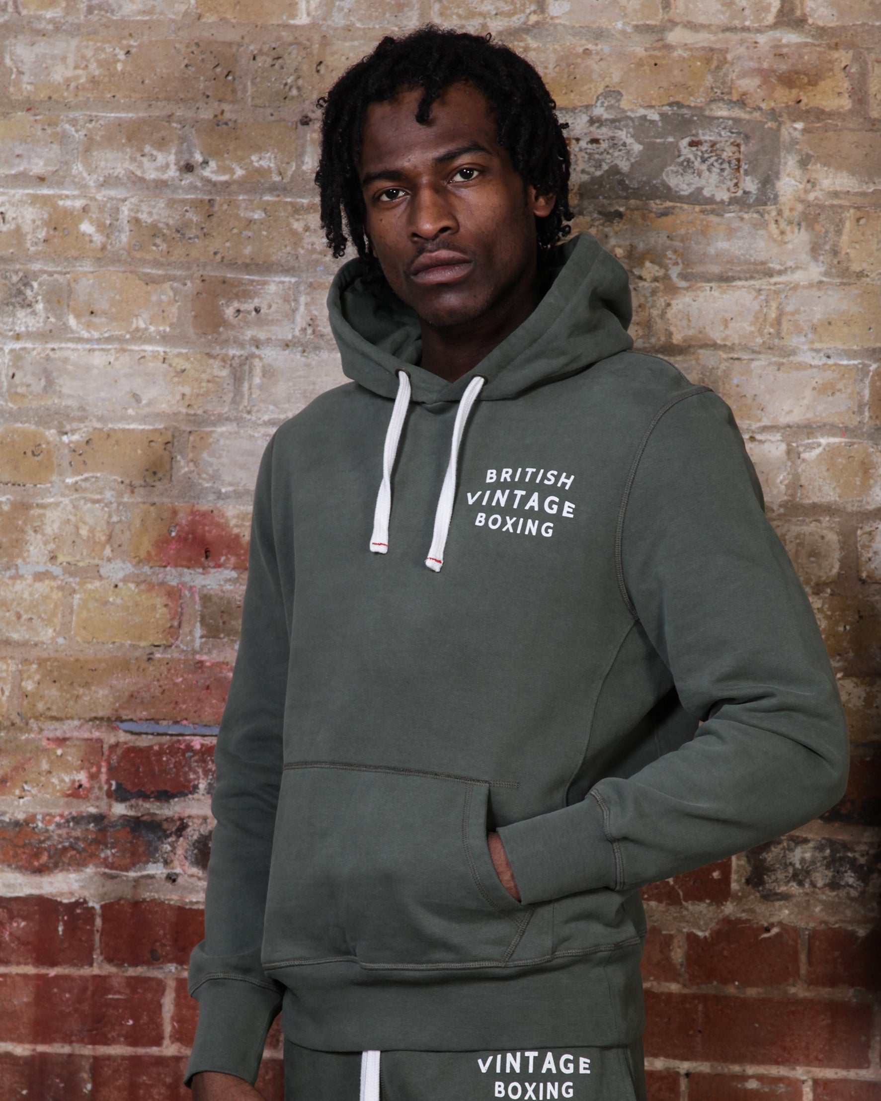 BOXERS BATTALION HOODIE KHAKI  - MEDIUM