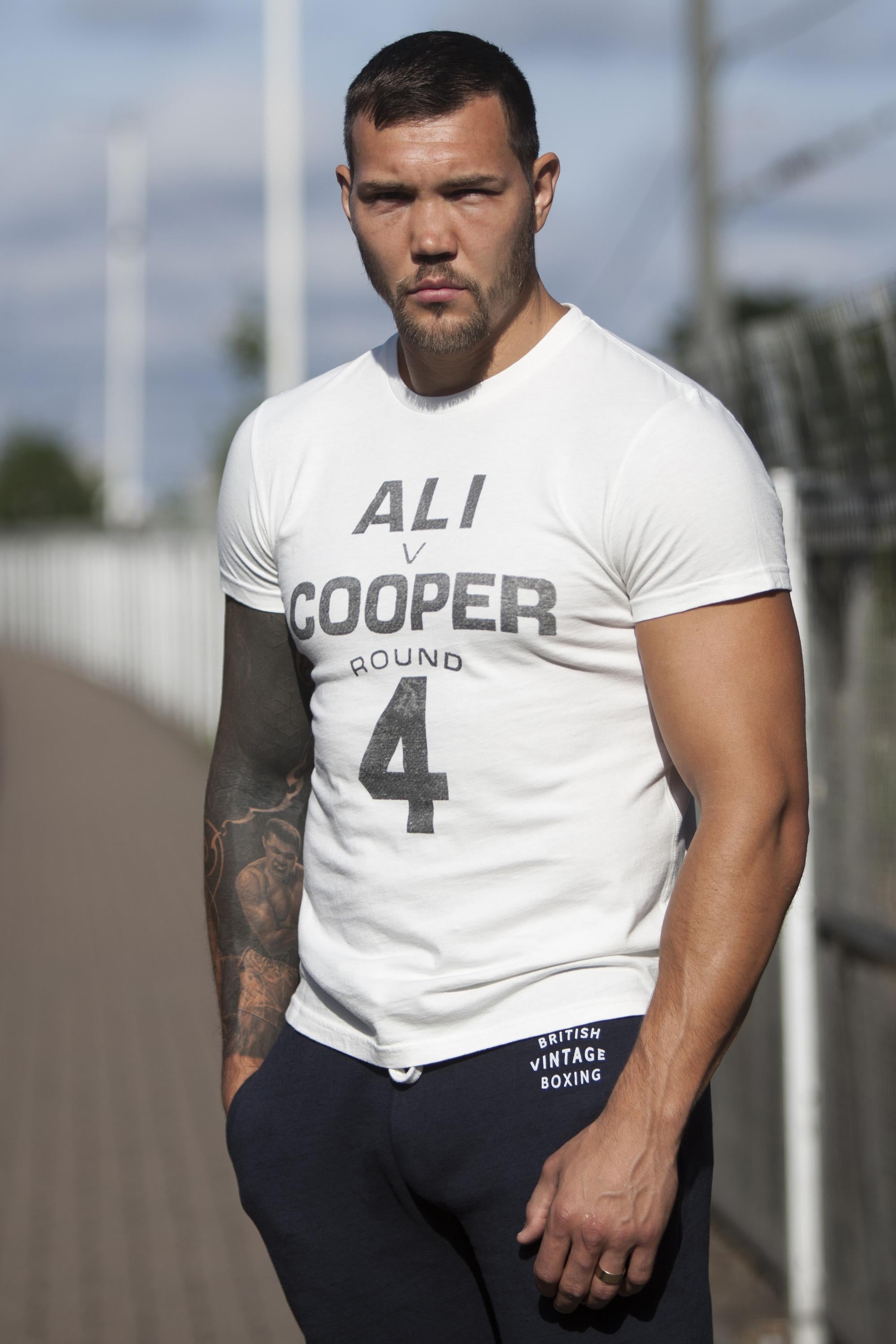 BROUGHTON ALI V COOPER T-SHIRT - VINTAGE WHITE