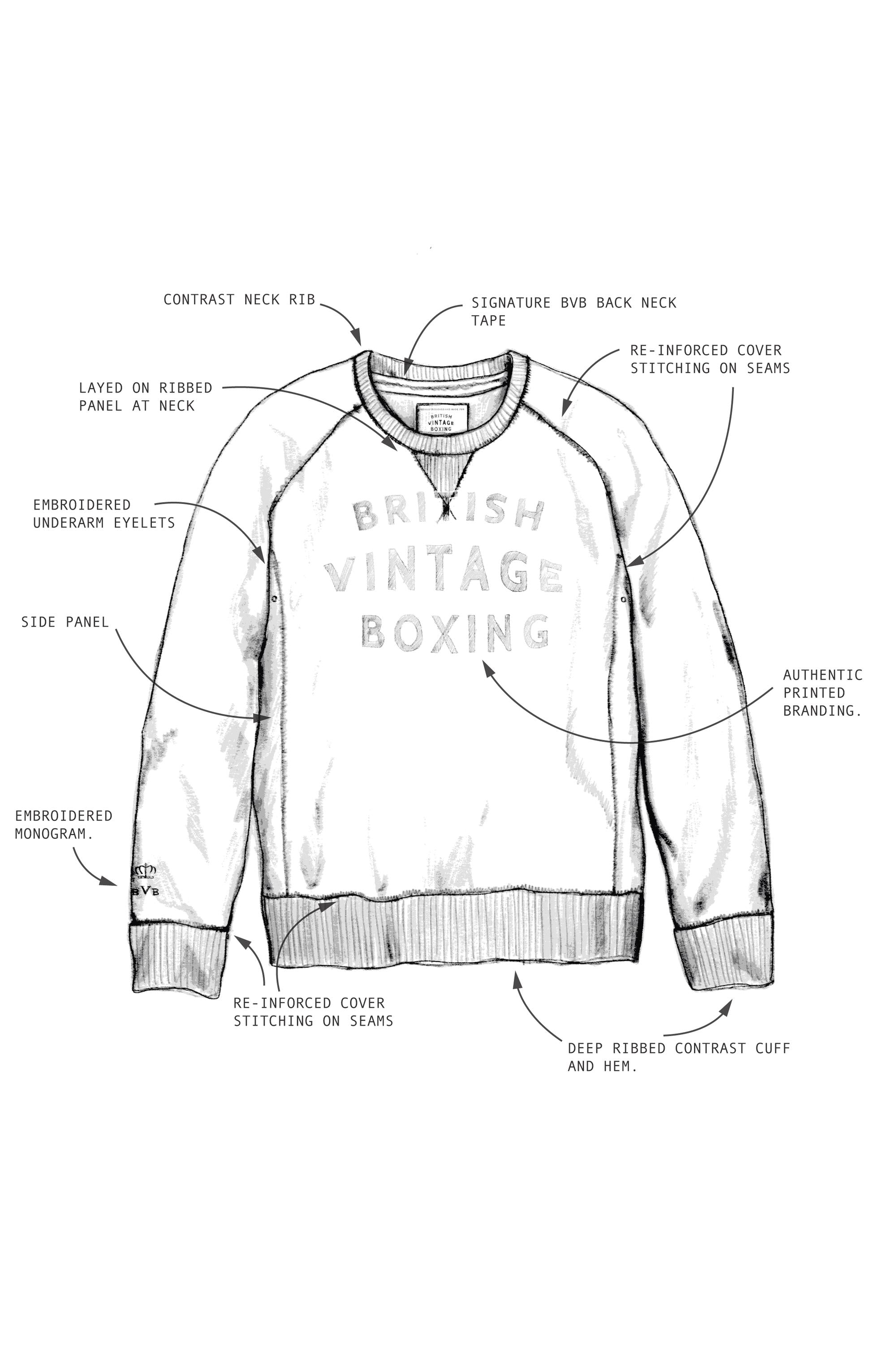 BOMBARDIER PATCH CREWNECK SWEATSHIRT