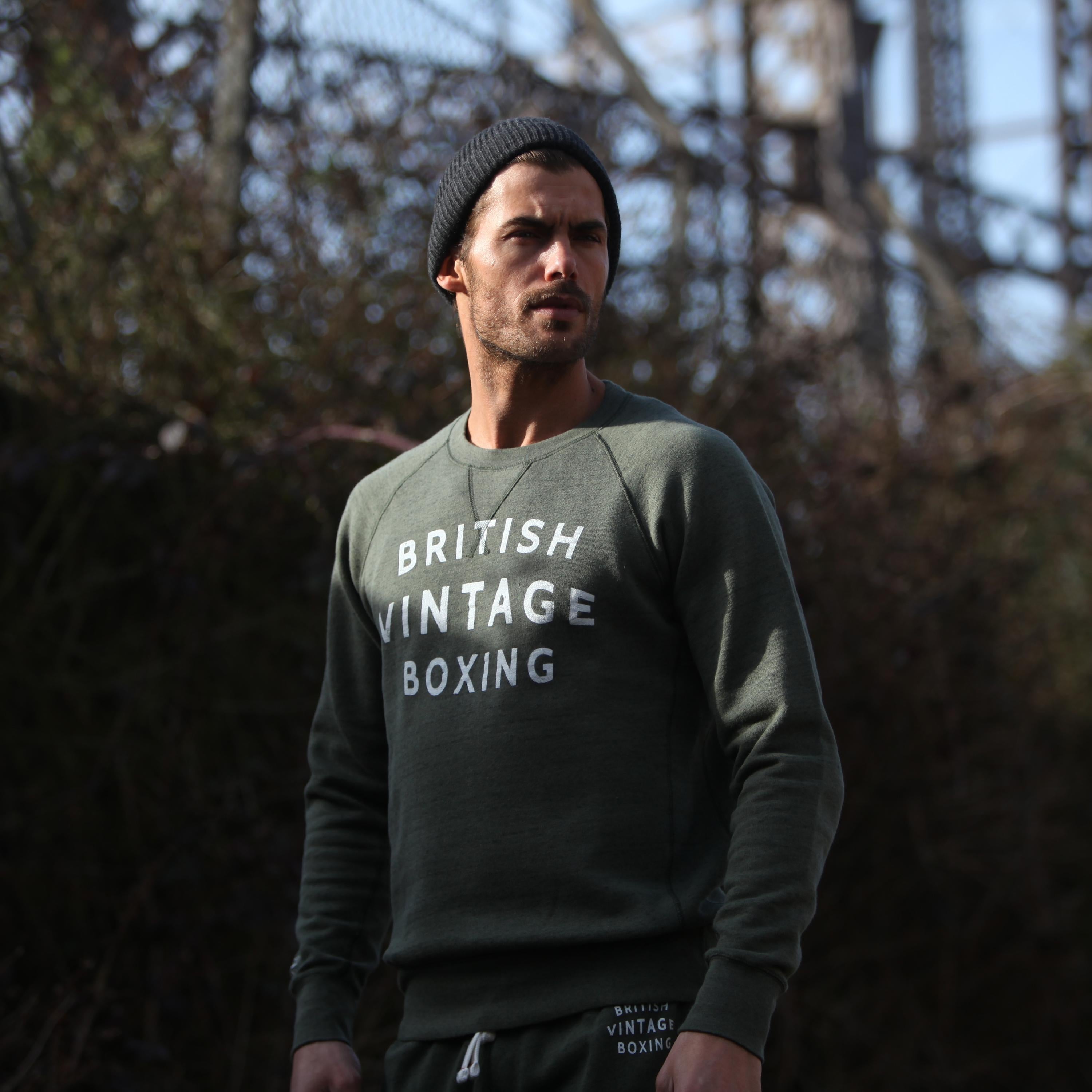 BOMBARDIER LARGE GRAPHIC SWEATSHIRT - KHAKI MARL
