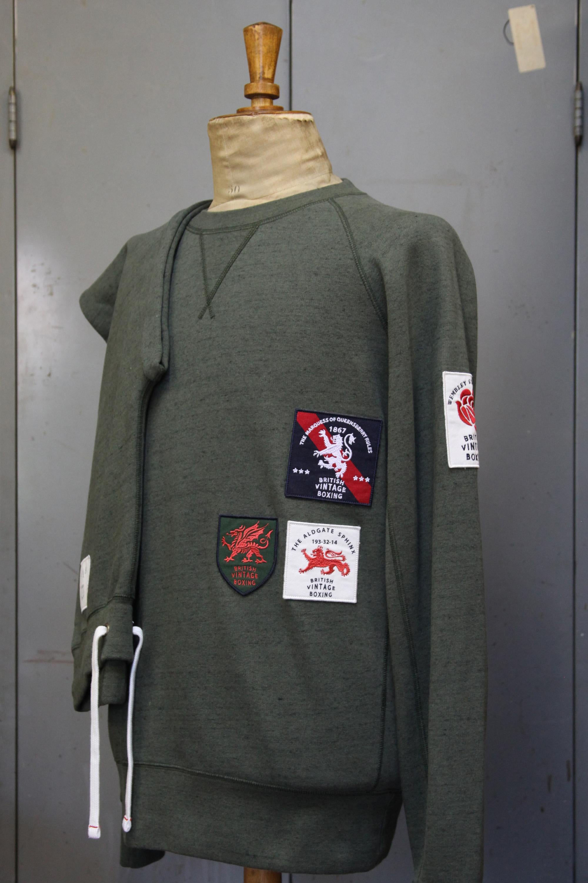 BOMBARDIER PATCH CREWNECK SWEATSHIRT