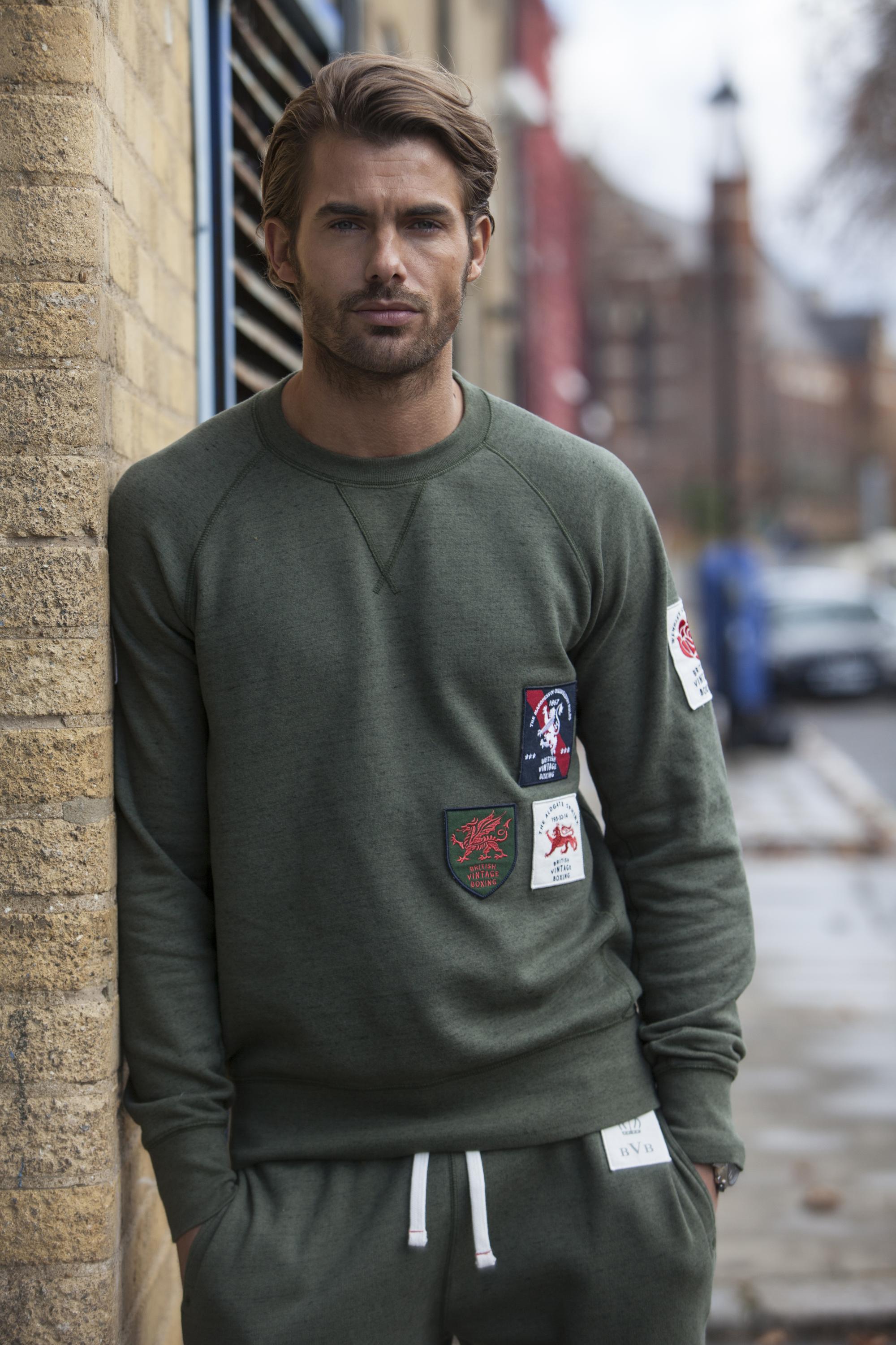 BOMBARDIER PATCH CREWNECK SWEATSHIRT