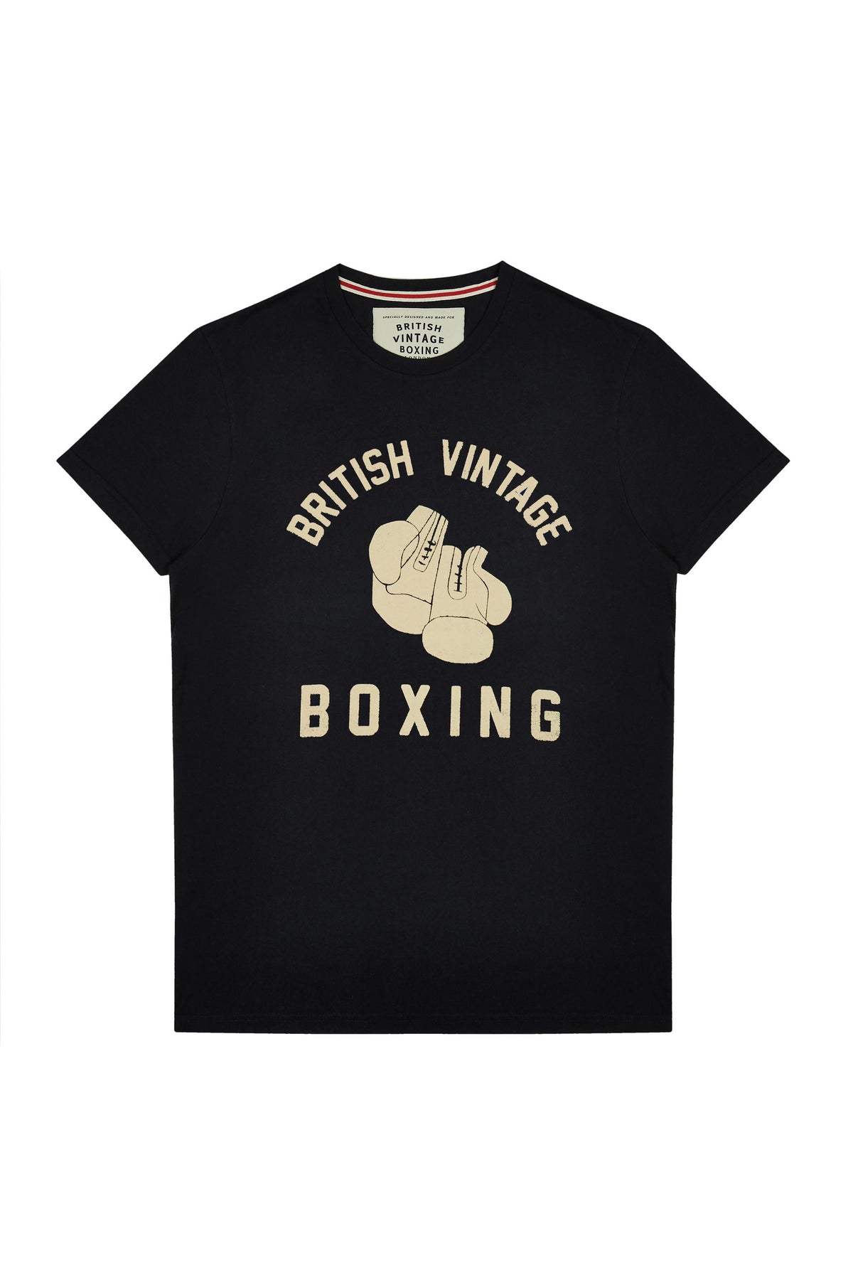 BROUGHTON BOXING GLOVES T-SHIRT - NAVY MARL