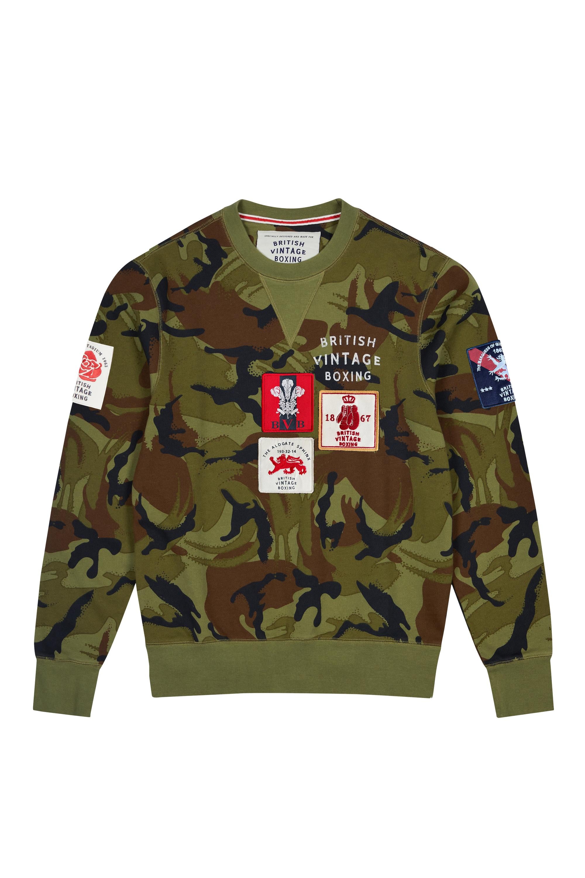 QUEENSBERRY PATCH CREWNECK SWEATSHIRT